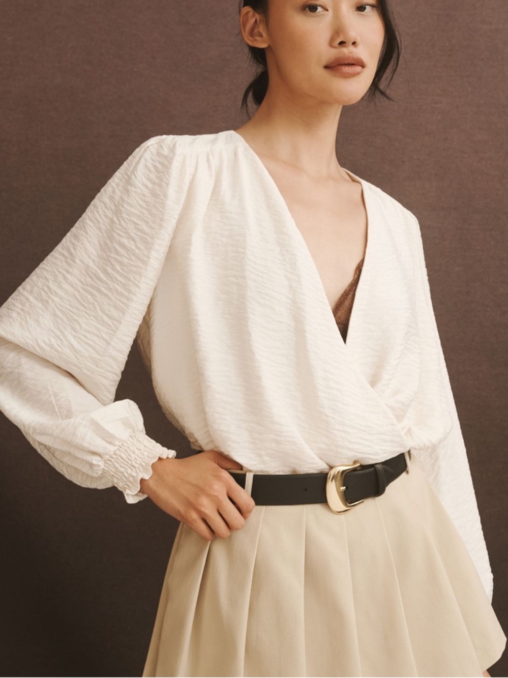 Anthropologie wrap blouse